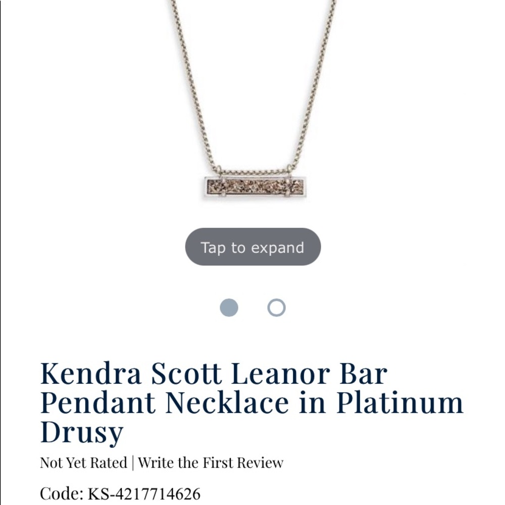 Kendra Scott Lenor Bar necklace pink purple stones